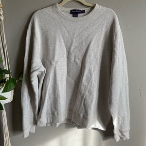 Ralph Lauren purple label mens crewneck sweater 100% cotton size xl